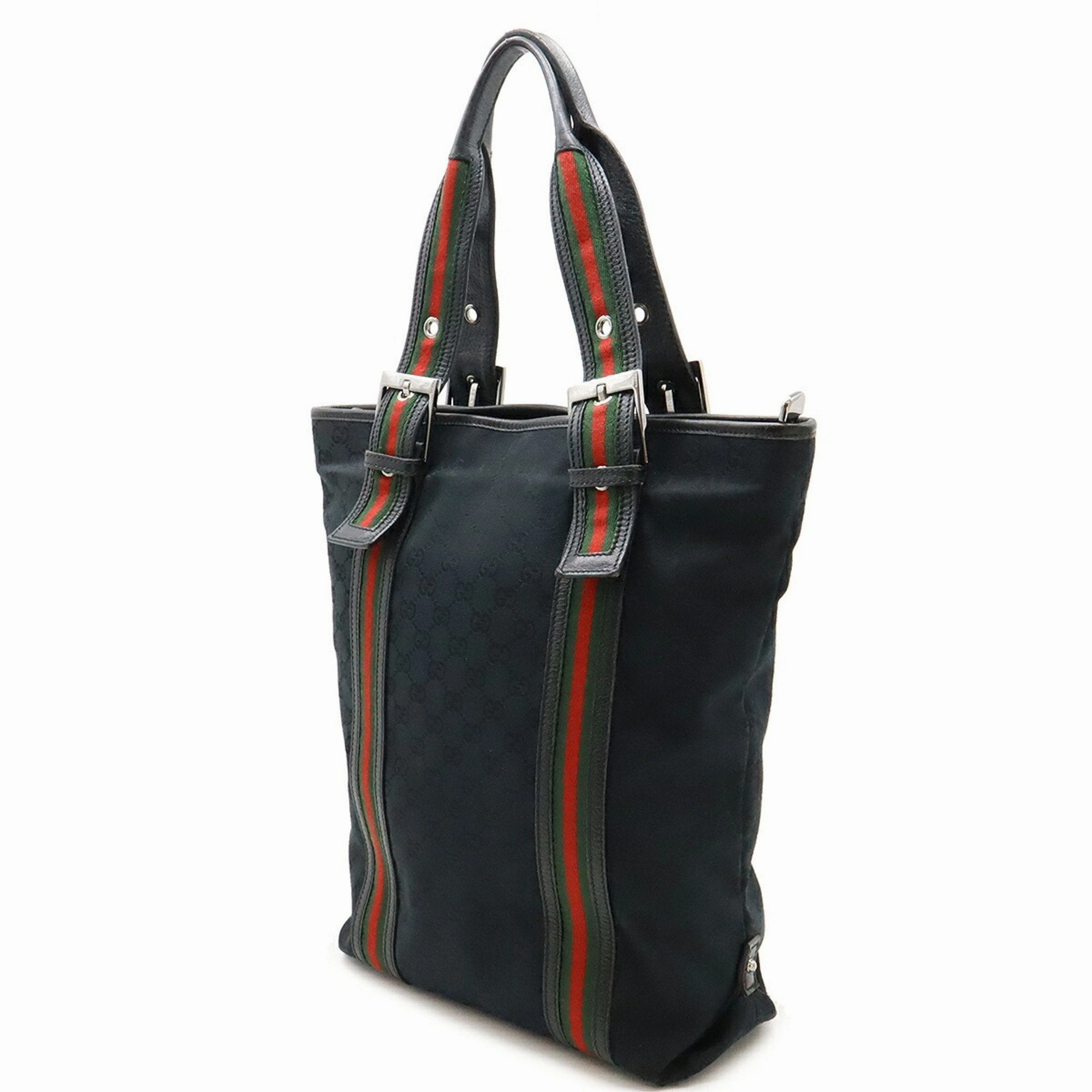 Gucci    Color Gg Canvas Leather Shoulder Bag Tote Bag (Pre-Owned)