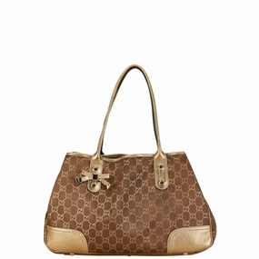 Gucci   Gg Canvas Leather Shoulder Bag Tote Bag (Pre-Owned)