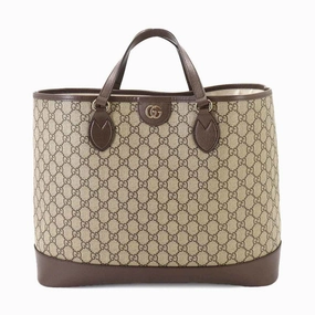 Gucci   Gg Supreme Canvas Leather Shoulder Bag Tote Bag (Pre-Owned)