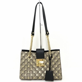 Gucci   Gg Supreme Leather Shoulder Bag (Pre-Owned)