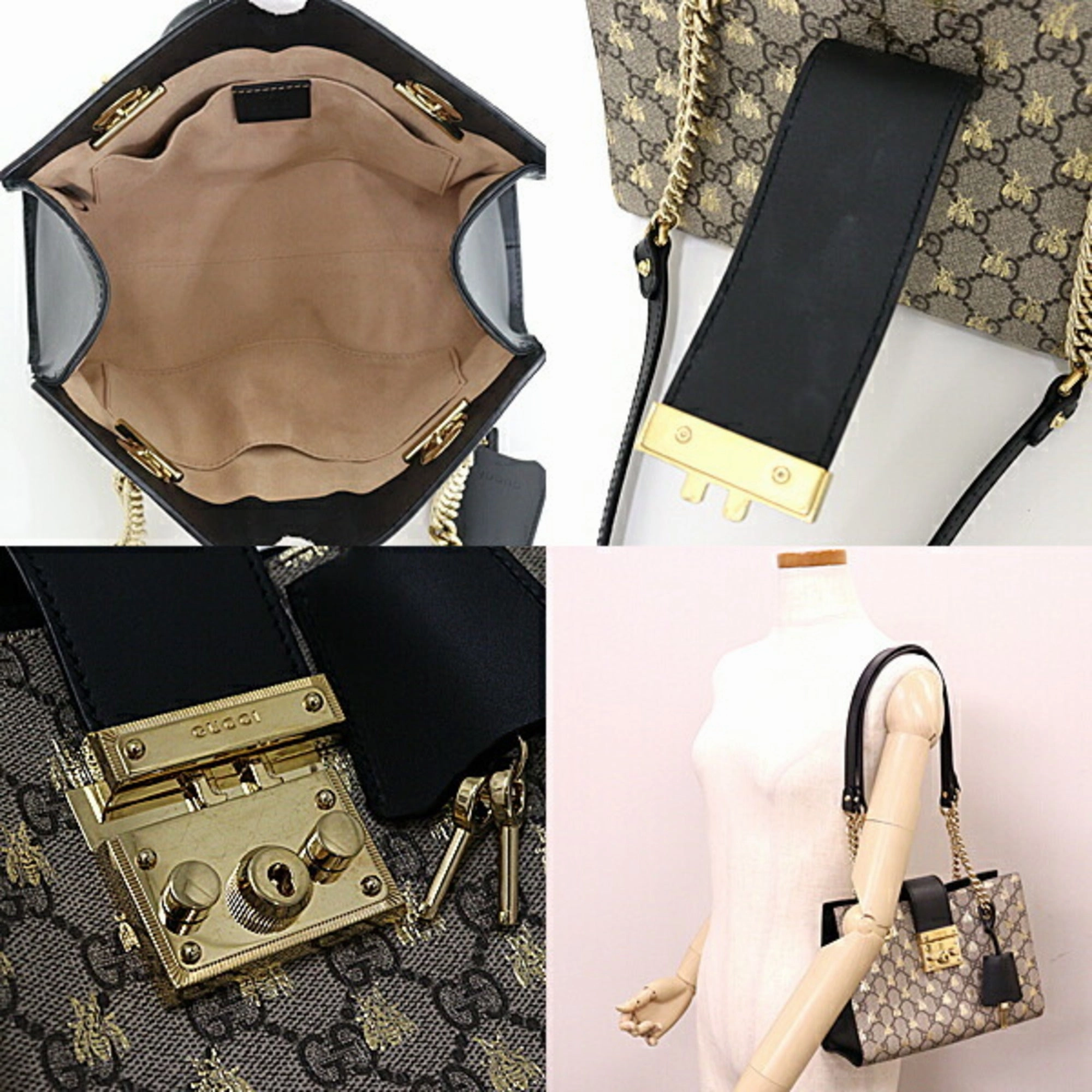Gucci   Gg Supreme Leather Shoulder Bag (Pre-Owned)