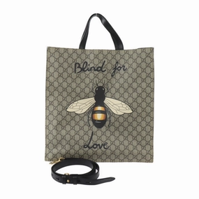 Gucci    Gg Supreme Leather Shoulder Bag Tote Bag (Pre-Owned)