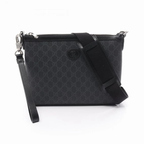 Gucci   Pvc Coated Canvas Leather Shoulder Bag (Pre-Owned)