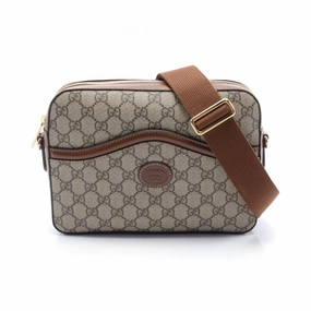 Gucci   Pvc Coated Canvas Leather Shoulder Bag (Pre-Owned)