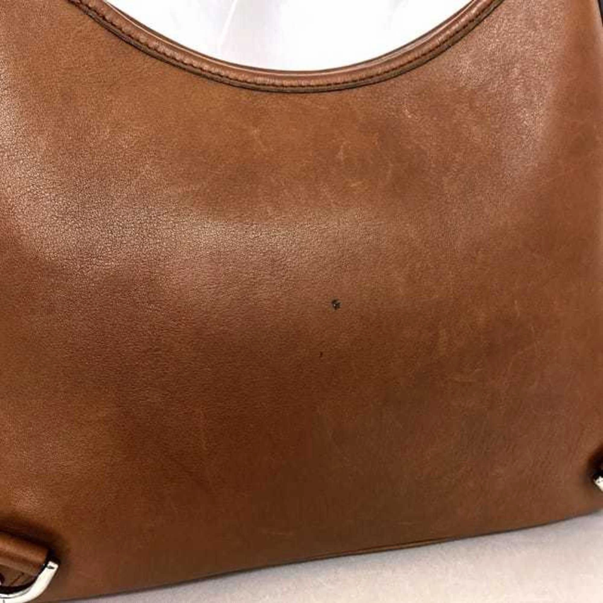 Gucci Abbey  Leather Shoulder Bag (Pre-Owned)