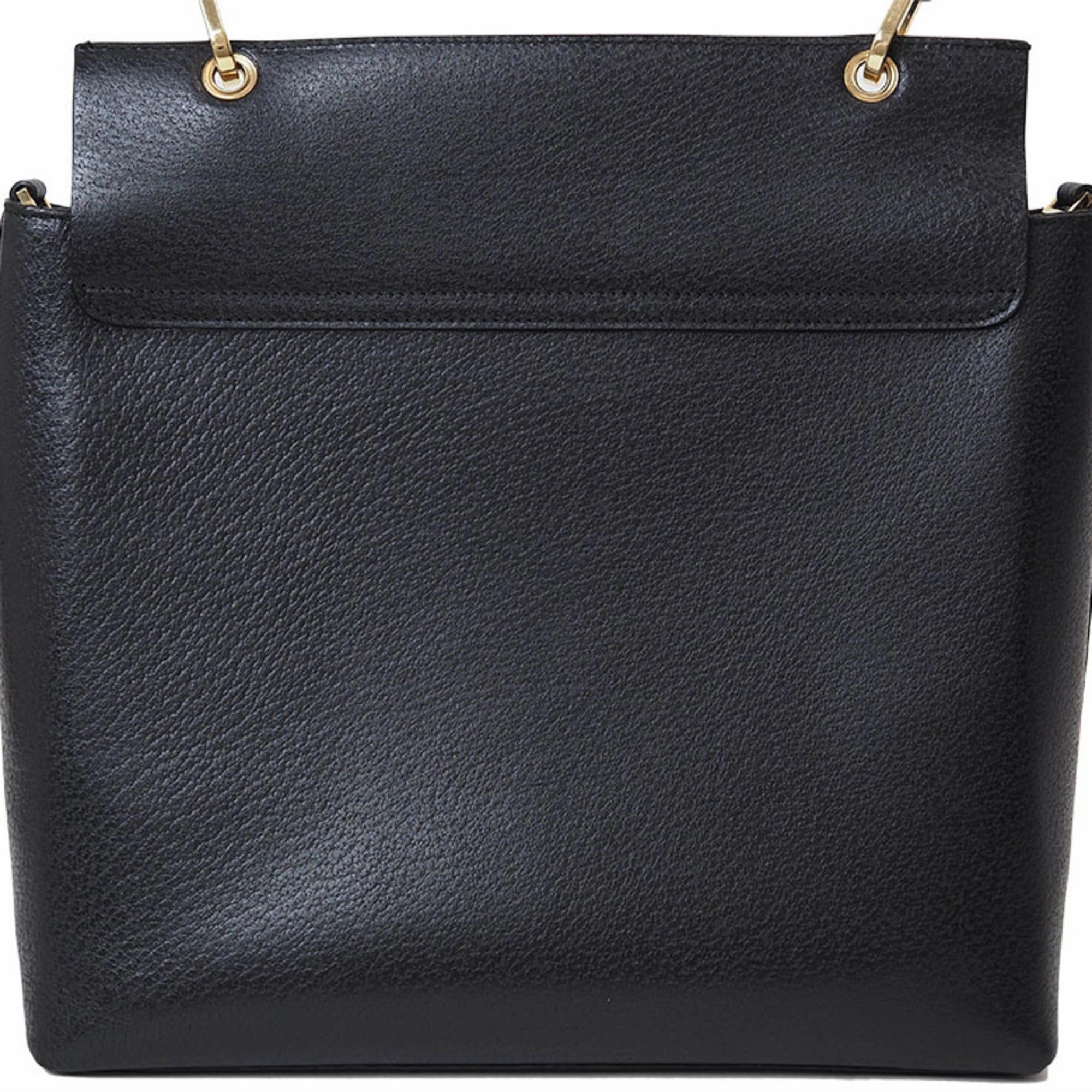 Gucci Bamboo  Leather Handbag Shoulder Bag (Pre-Owned)