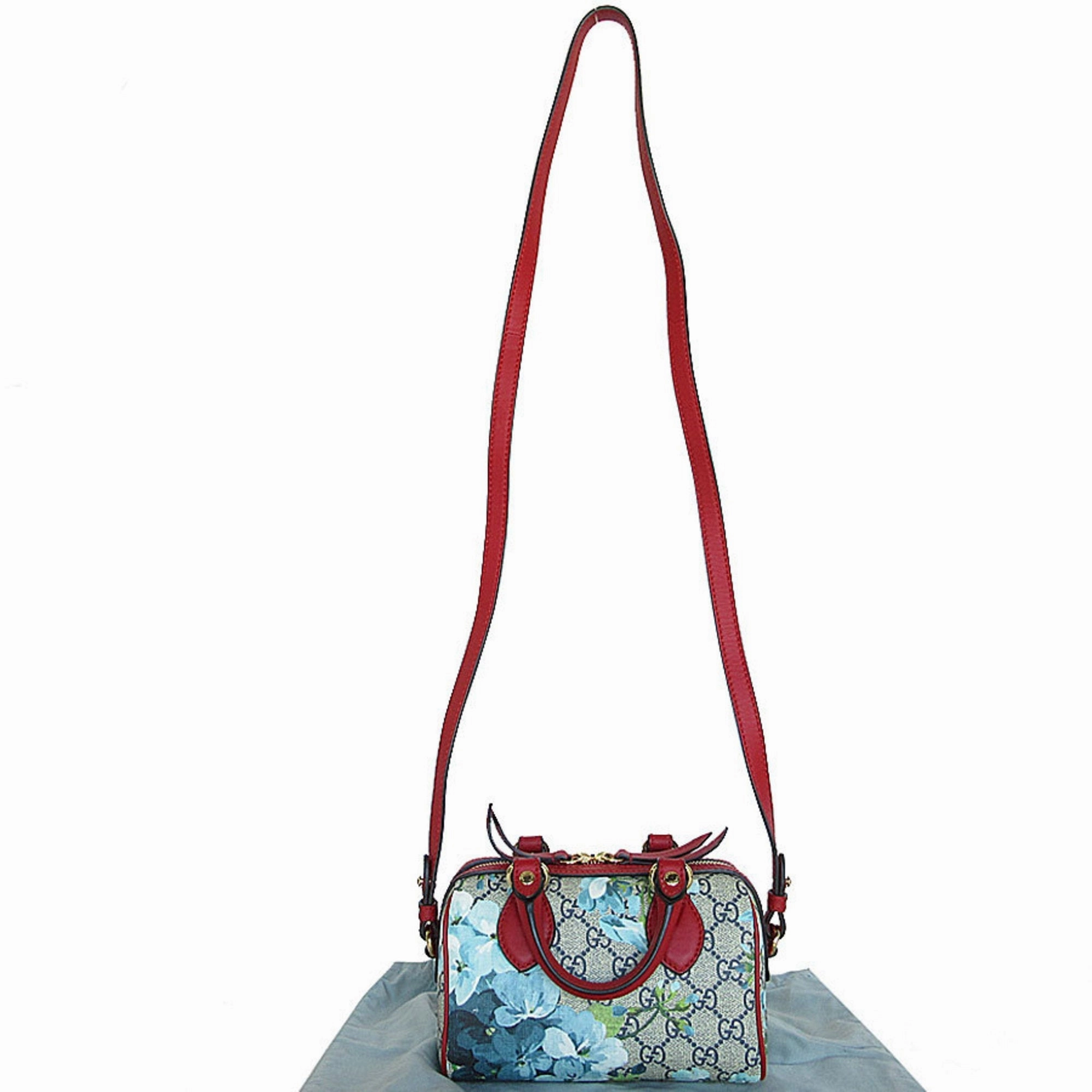 Gucci blue  Color Pvc Leather Handbag Shoulder Bag (Pre-Owned)