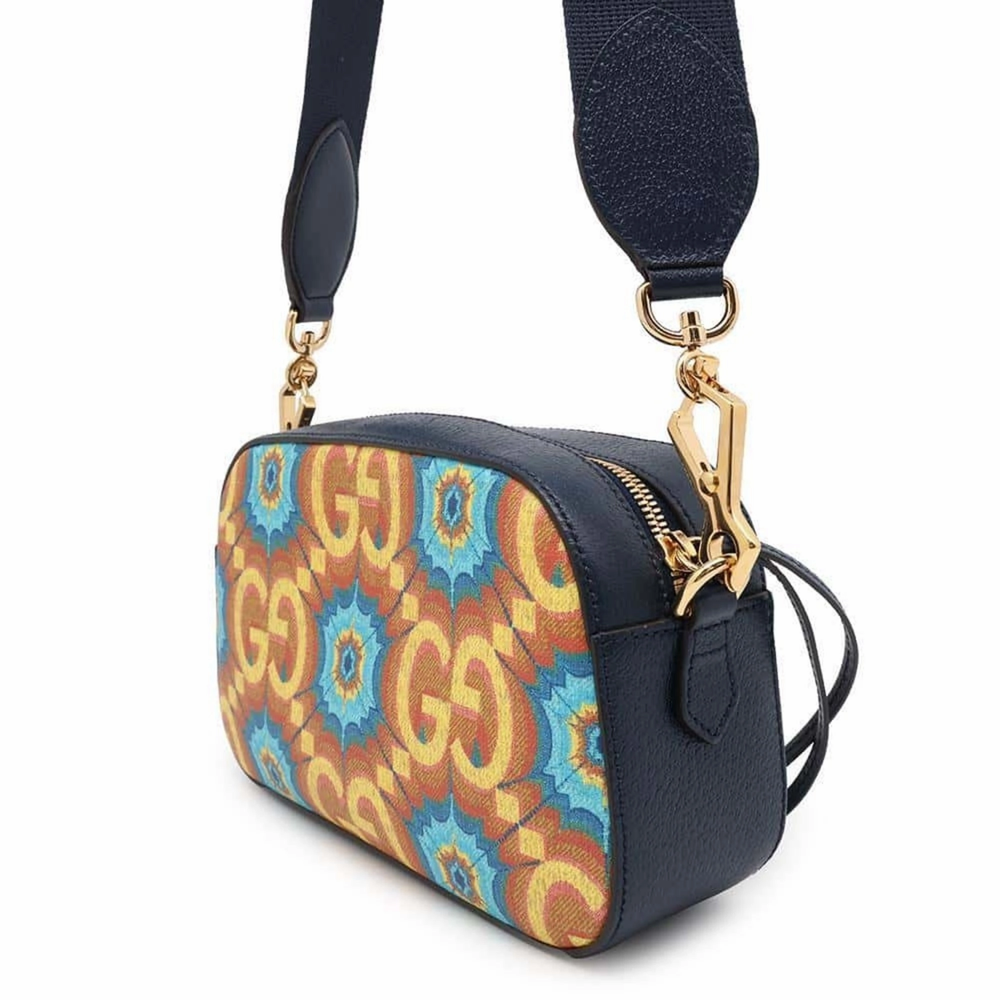 Gucci blue yellow Pvc Leather Shoulder Bag (Pre-Owned)
