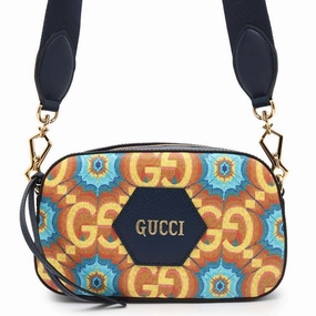Gucci blue yellow Pvc Leather Shoulder Bag (Pre-Owned)