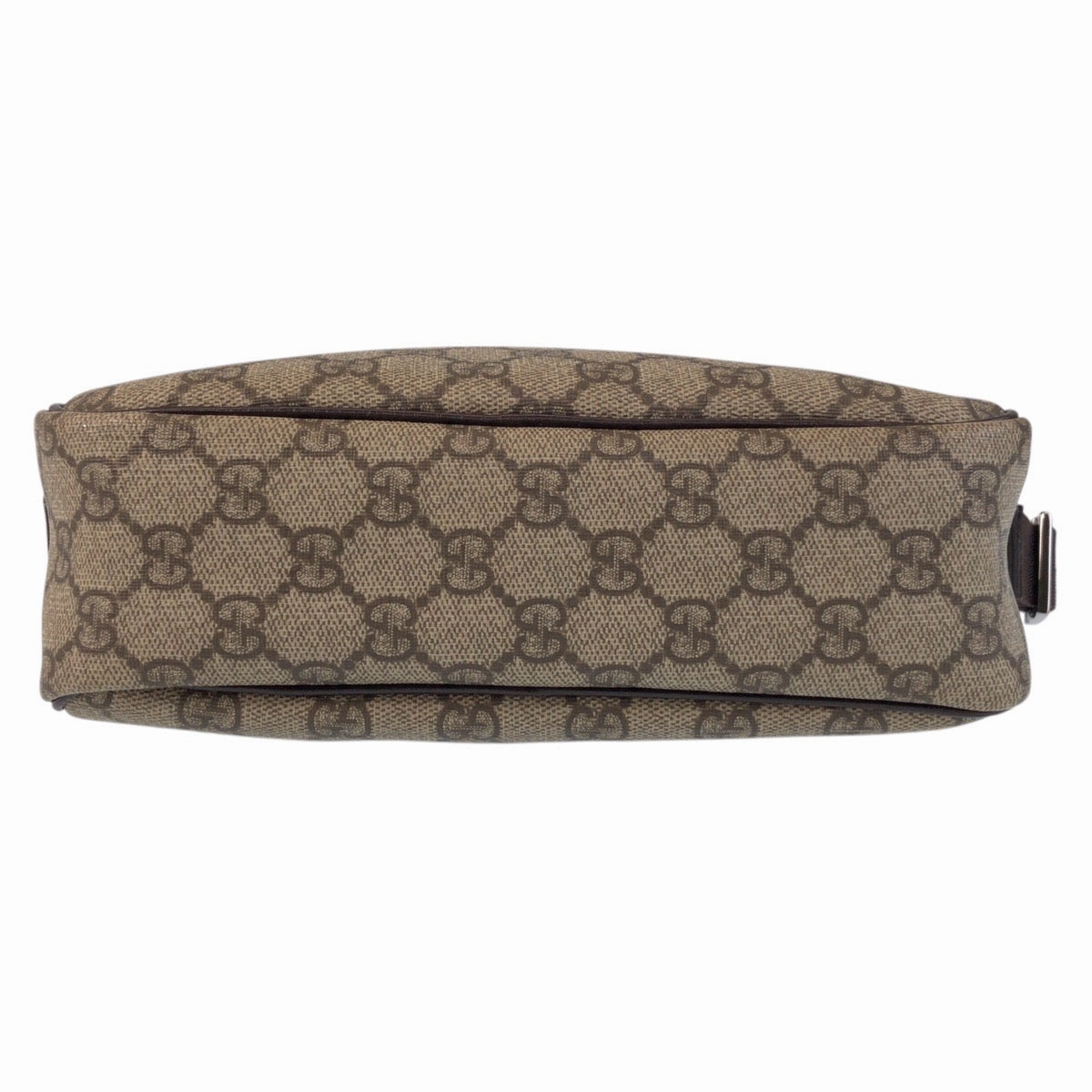 Gucci Brown GG Supreme Canvas Leather Shoulder Bag