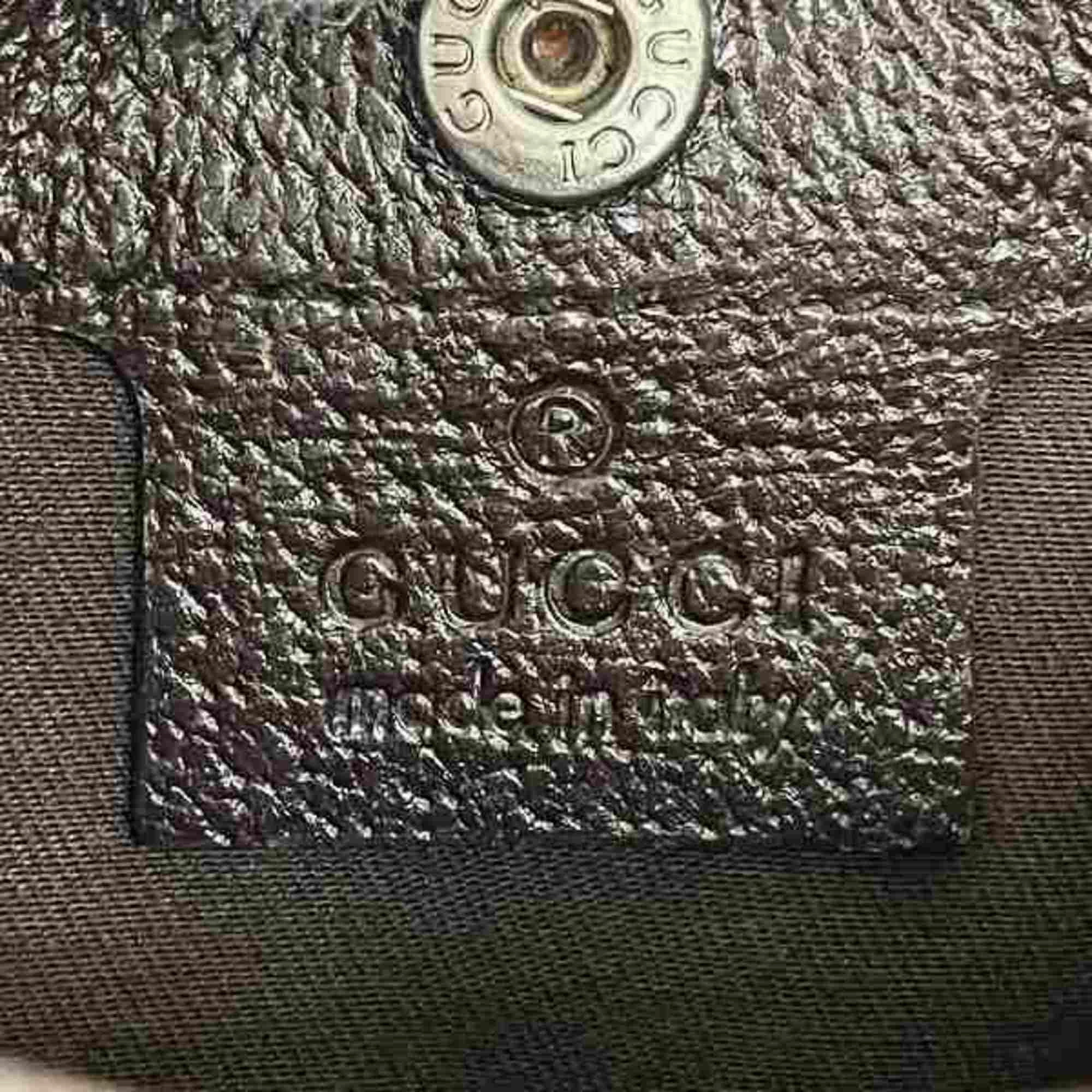 Gucci  Canvas Leather Pochette Shoulder Bag (Pre-Owned)