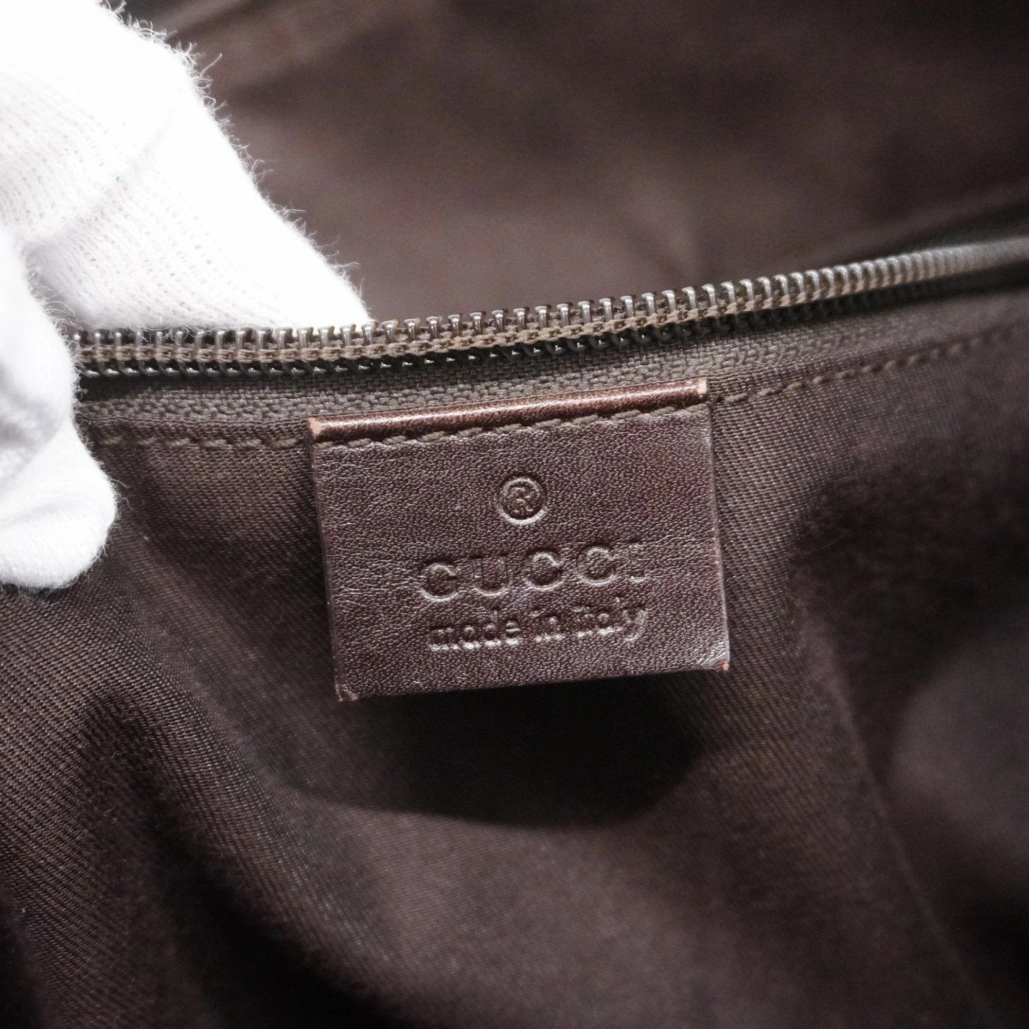Gucci  Canvas Shoulder Bag (Pre-Owned)