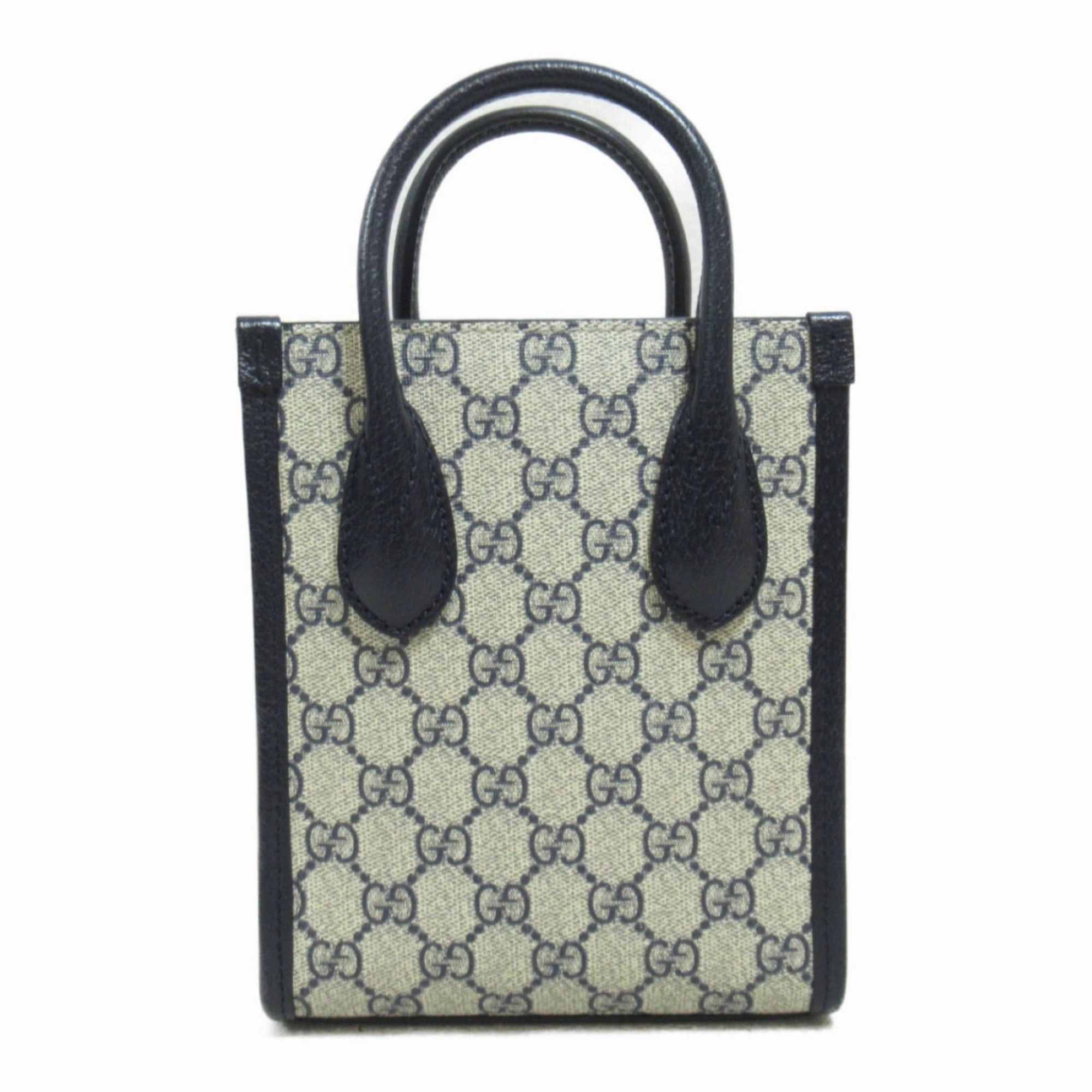 Gucci  Coated Canvas Pvc Leather Shoulder Bag Tote Bag (Pre-Owned)