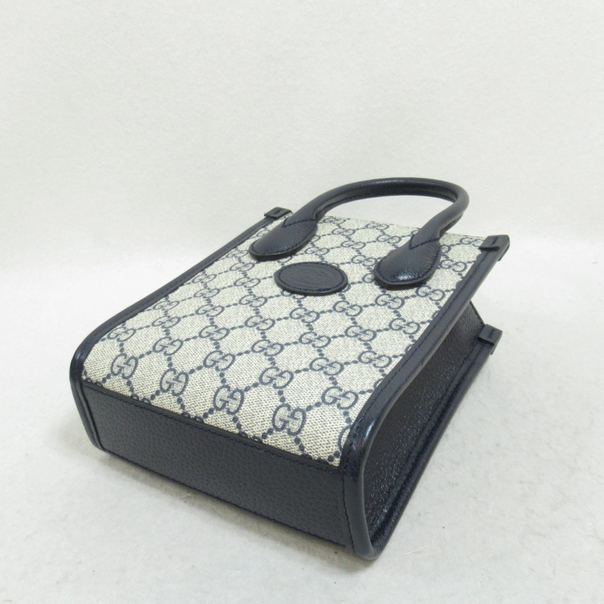 Gucci  Coated Canvas Pvc Leather Shoulder Bag Tote Bag (Pre-Owned)