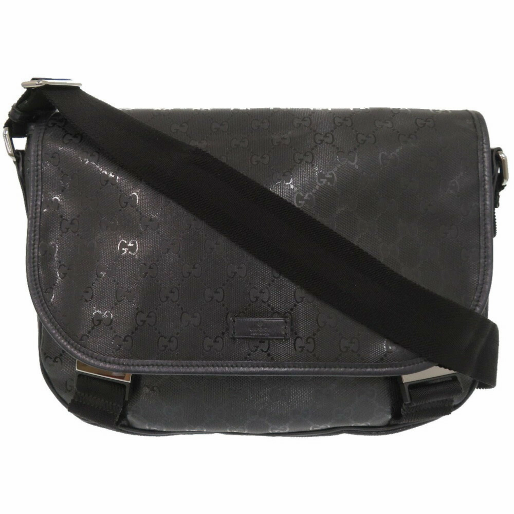 Gucci  Coated Canvas Pvc Messenger Bag Shoulder Bag (Pre-Owned)