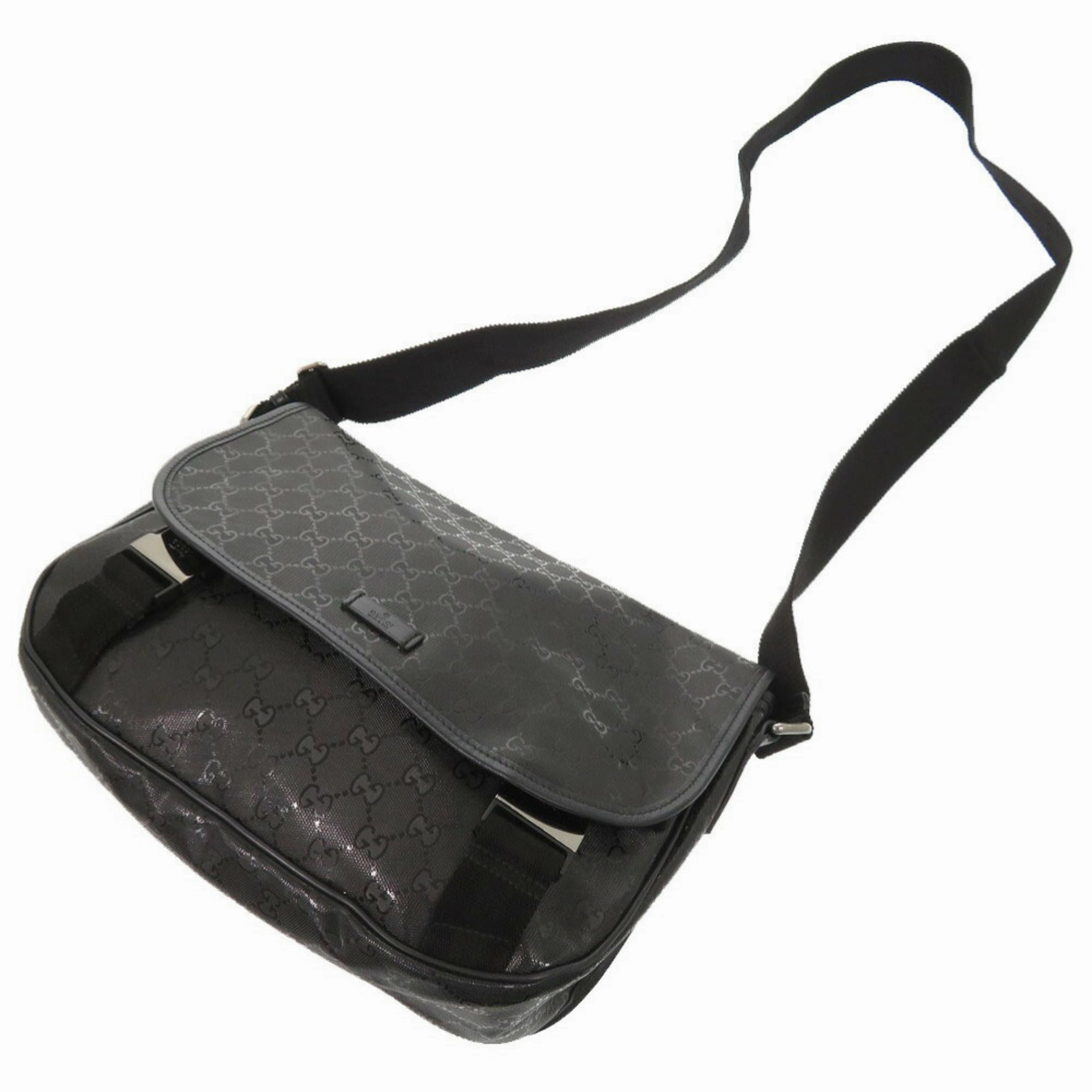 Gucci  Coated Canvas Pvc Messenger Bag Shoulder Bag (Pre-Owned)