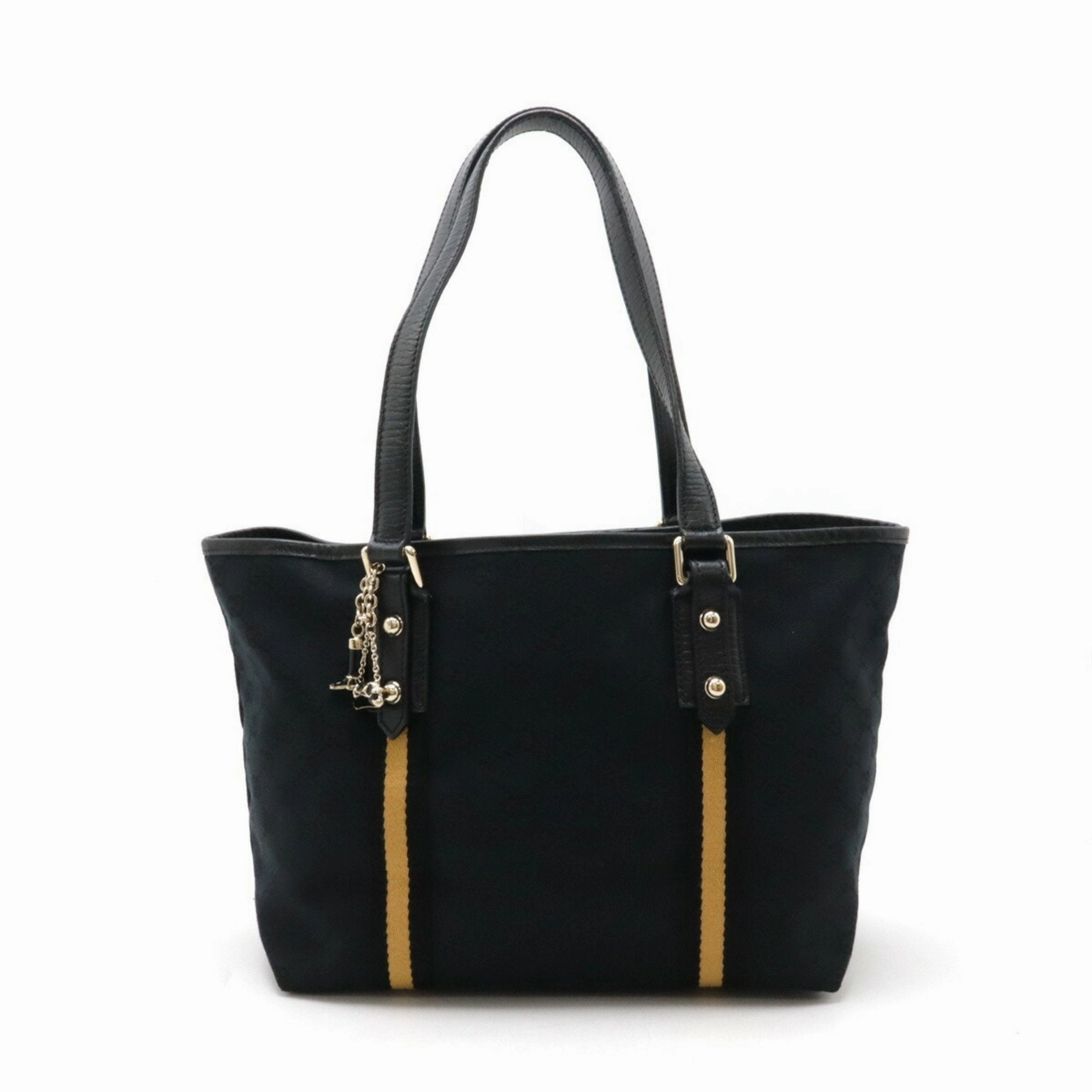 Gucci Gg Canvas   Canvas Leather Shoulder Bag Tote Bag (Pre-Owned)
