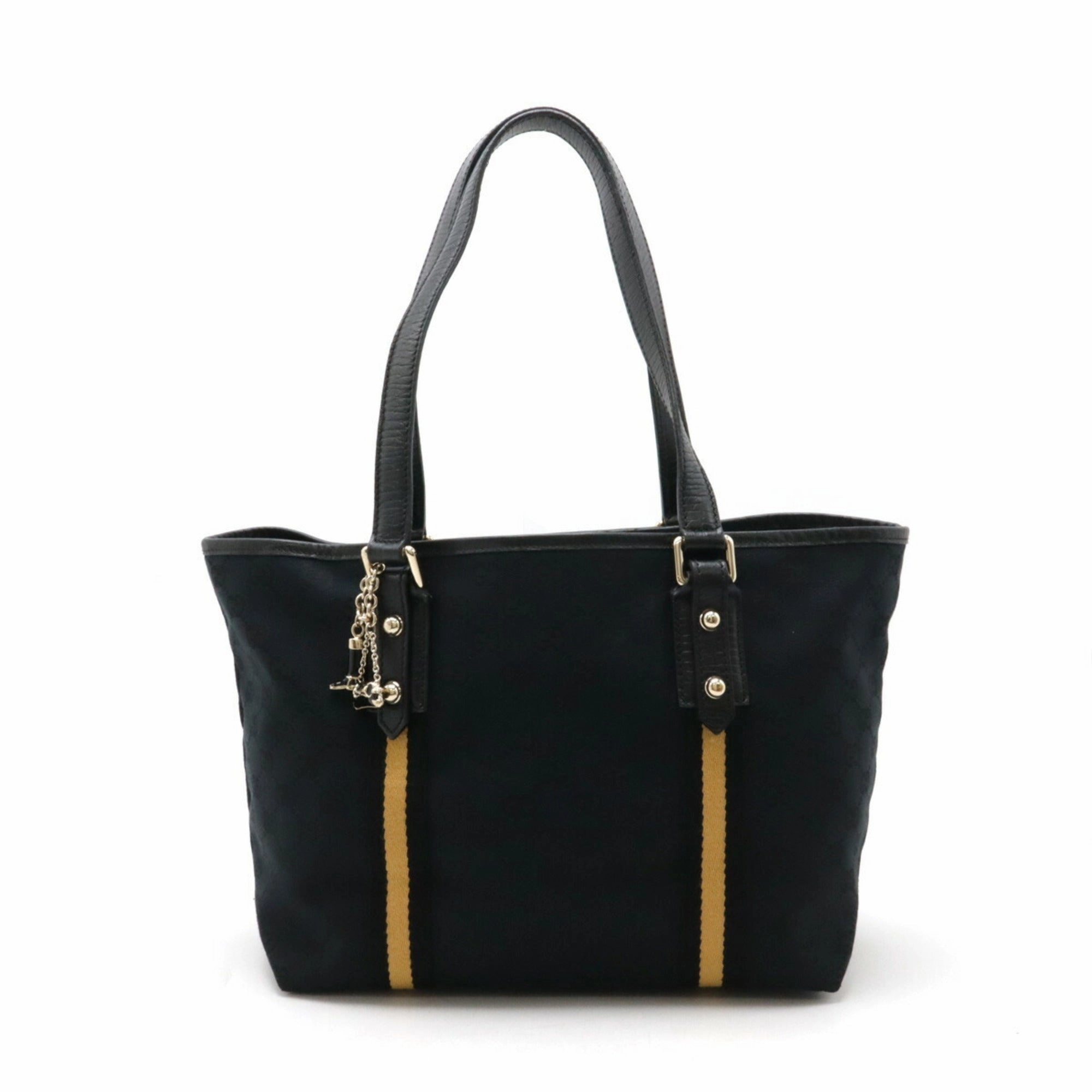 Gucci Gg Canvas   Canvas Leather Shoulder Bag Tote Bag (Pre-Owned)