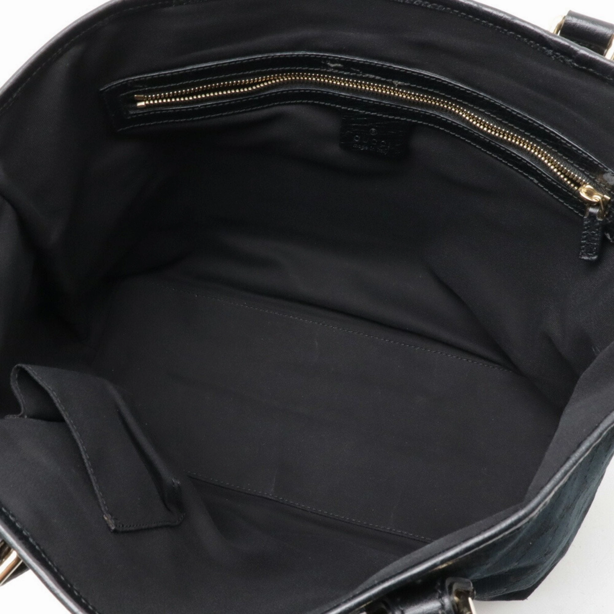 Gucci Gg Canvas   Canvas Leather Shoulder Bag Tote Bag (Pre-Owned)