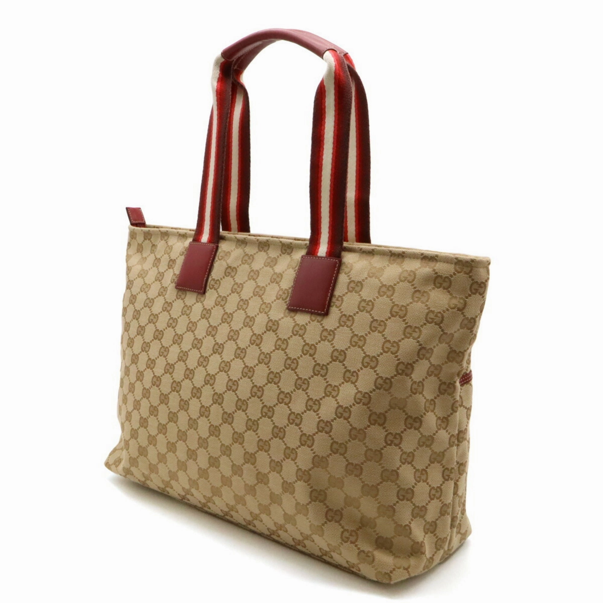 Gucci Gg Canvas    Color Canvas Leather Shoulder Bag Tote Bag (Pre-Owned)