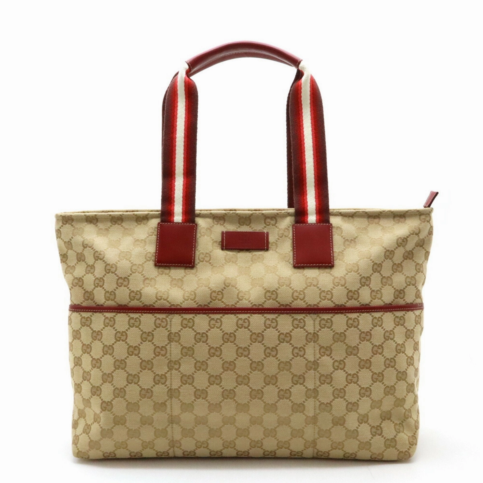 Gucci Gg Canvas    Color Canvas Leather Shoulder Bag Tote Bag (Pre-Owned)