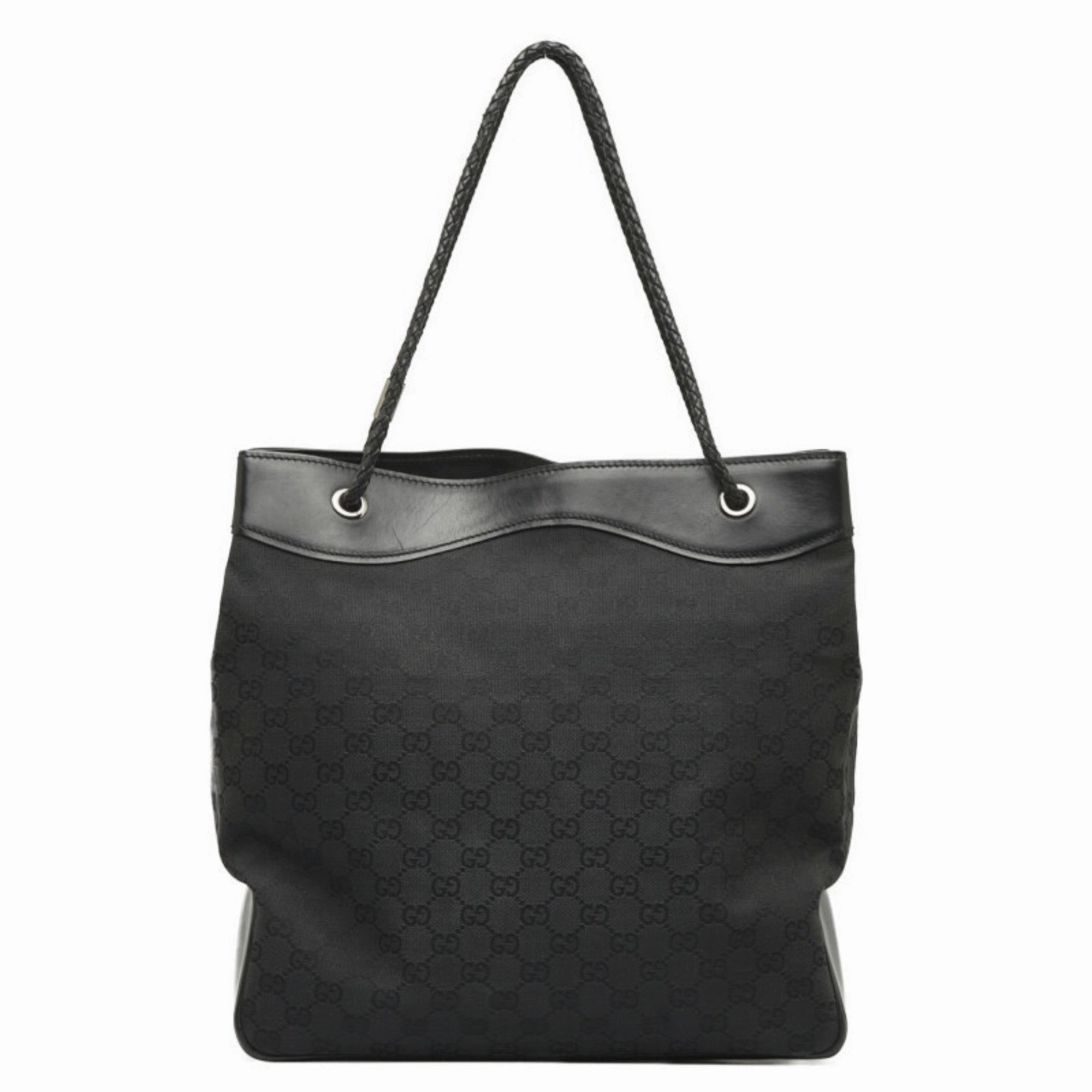 Gucci  Gg Canvas Leather Shoulder Bag Tote Bag (Pre-Owned)