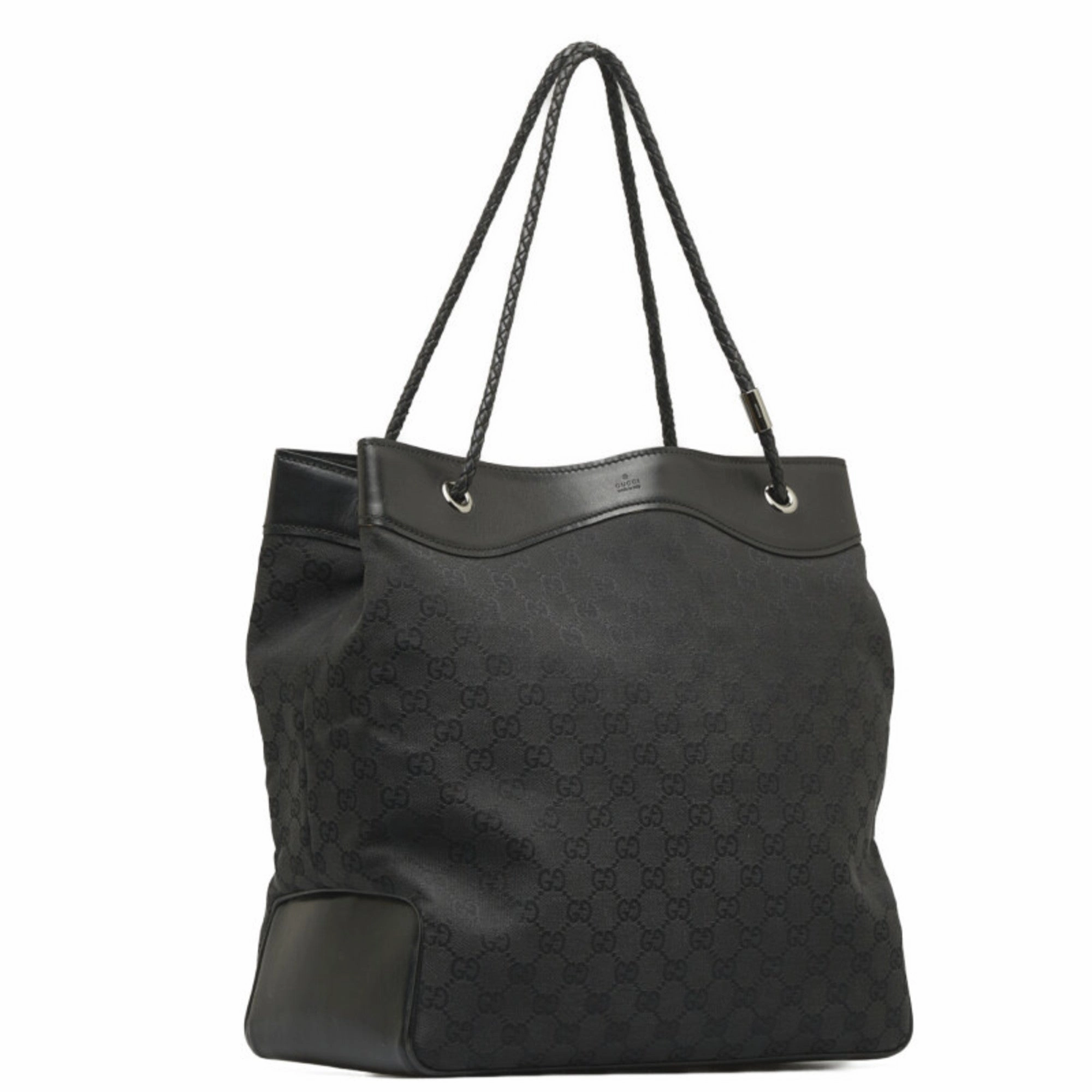 Gucci  Gg Canvas Leather Shoulder Bag Tote Bag (Pre-Owned)
