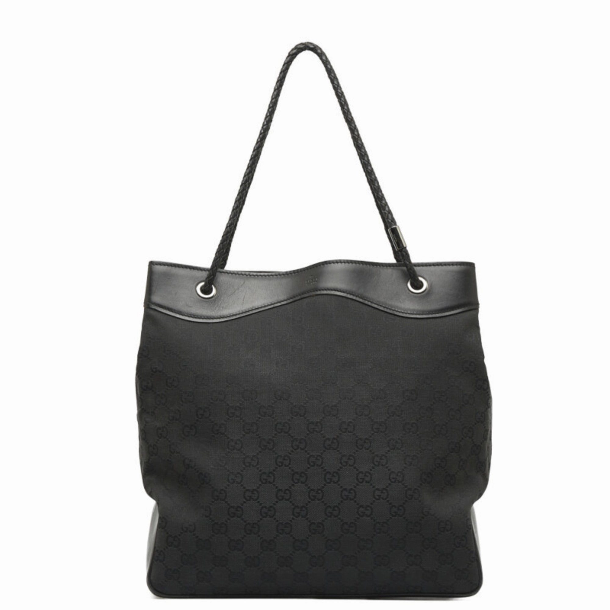 Gucci  Gg Canvas Leather Shoulder Bag Tote Bag (Pre-Owned)