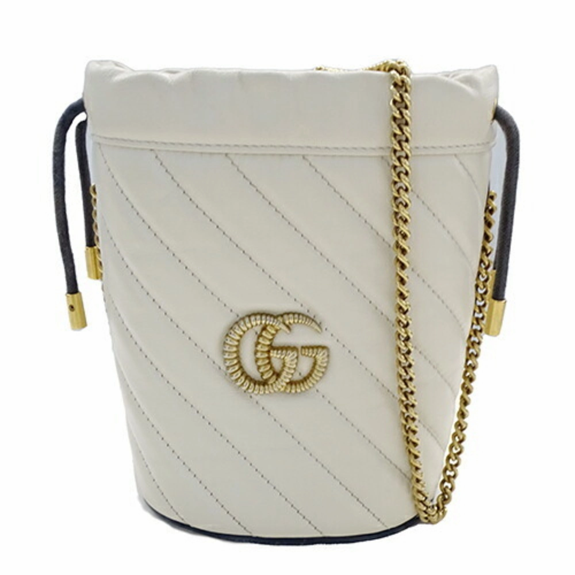 Gucci Gg Marmont  Leather Shoulder Bag (Pre-Owned)