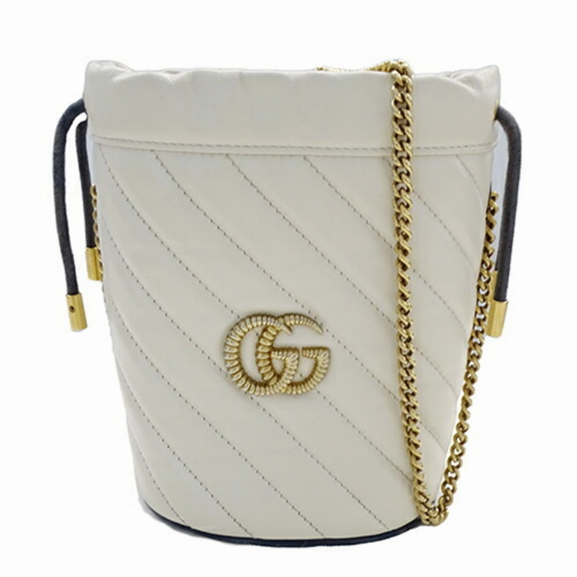 Gucci Gg Marmont  Leather Shoulder Bag (Pre-Owned)