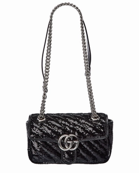 Gucci GG Marmont Mini Sequin Shoulder Bag