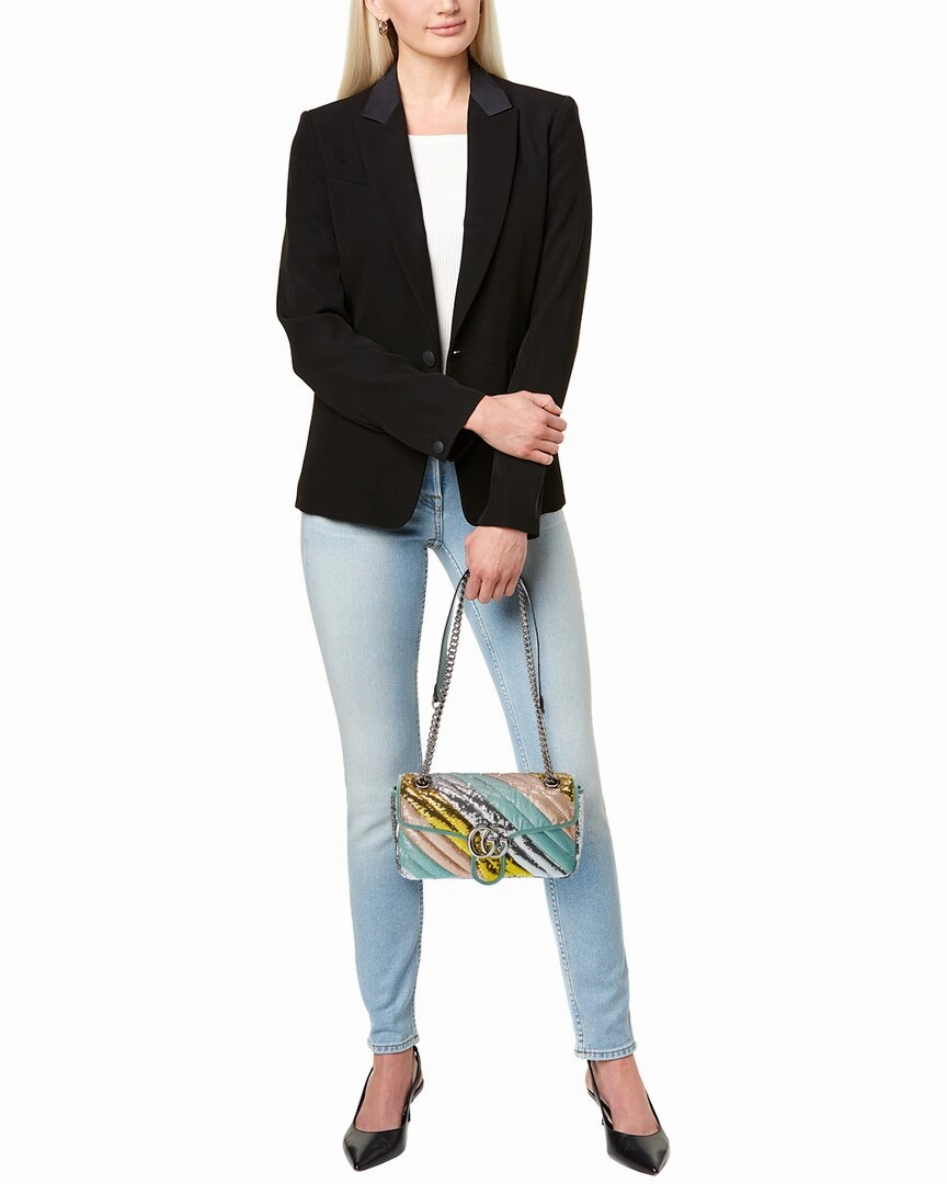 Gucci GG Marmont Mini Sequin Shoulder Bag