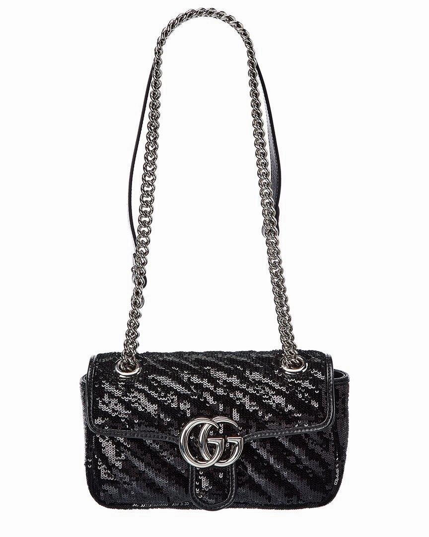 Gucci GG Marmont Mini Sequin Shoulder Bag