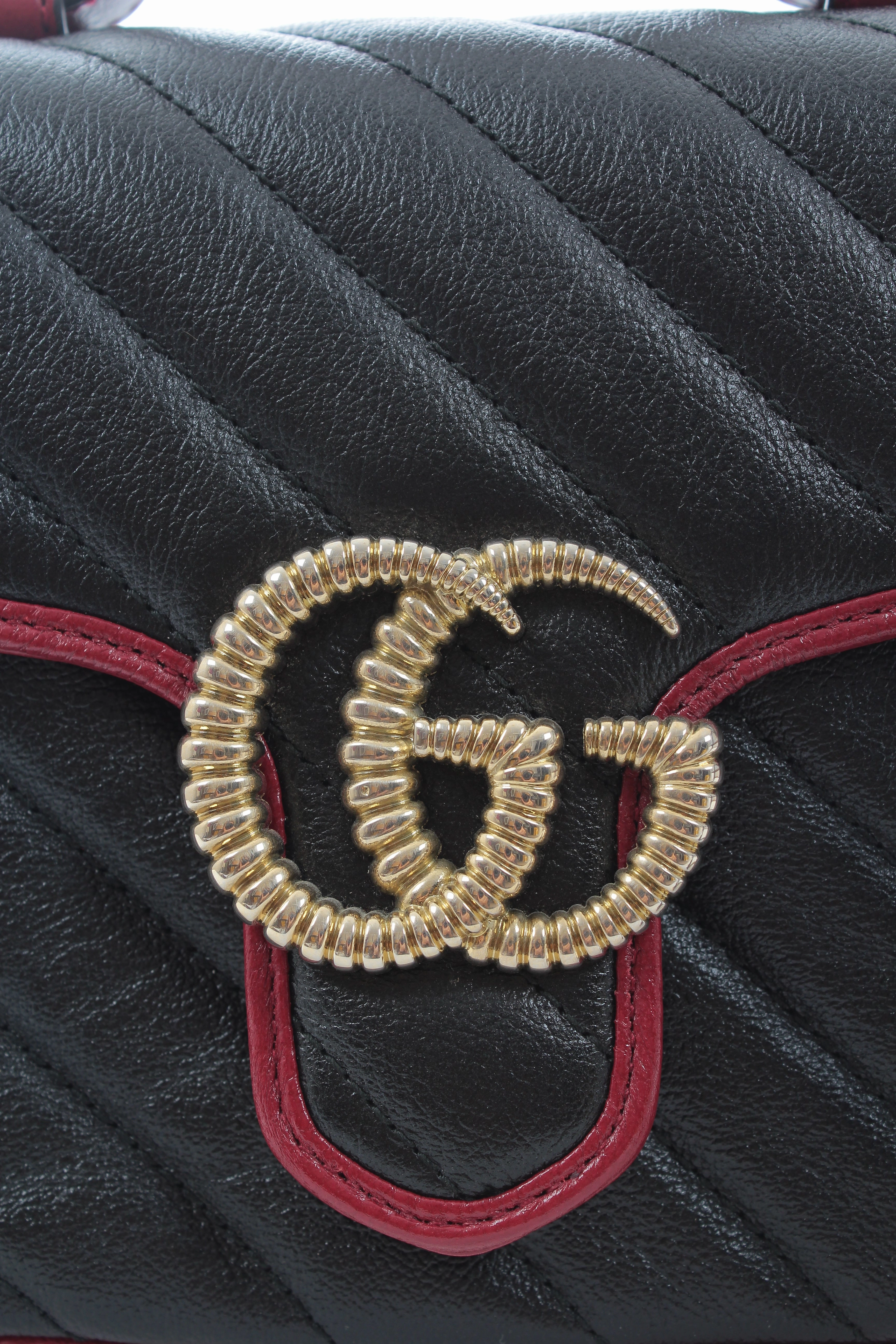 Gucci GG Marmont Mini Top Handle Crossbody Bag