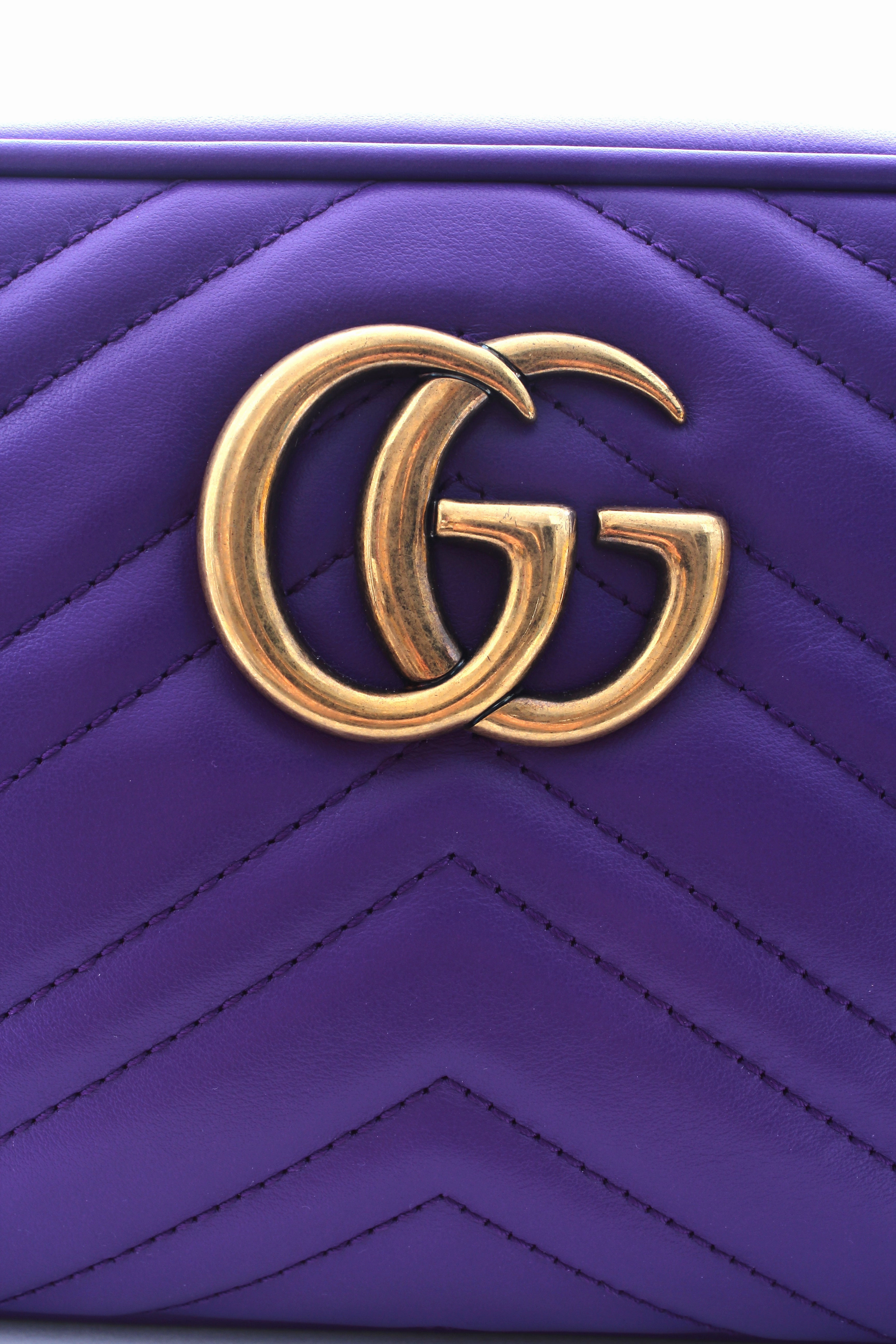Gucci GG Marmont Small Matelass?? Leather Shoulder Bag