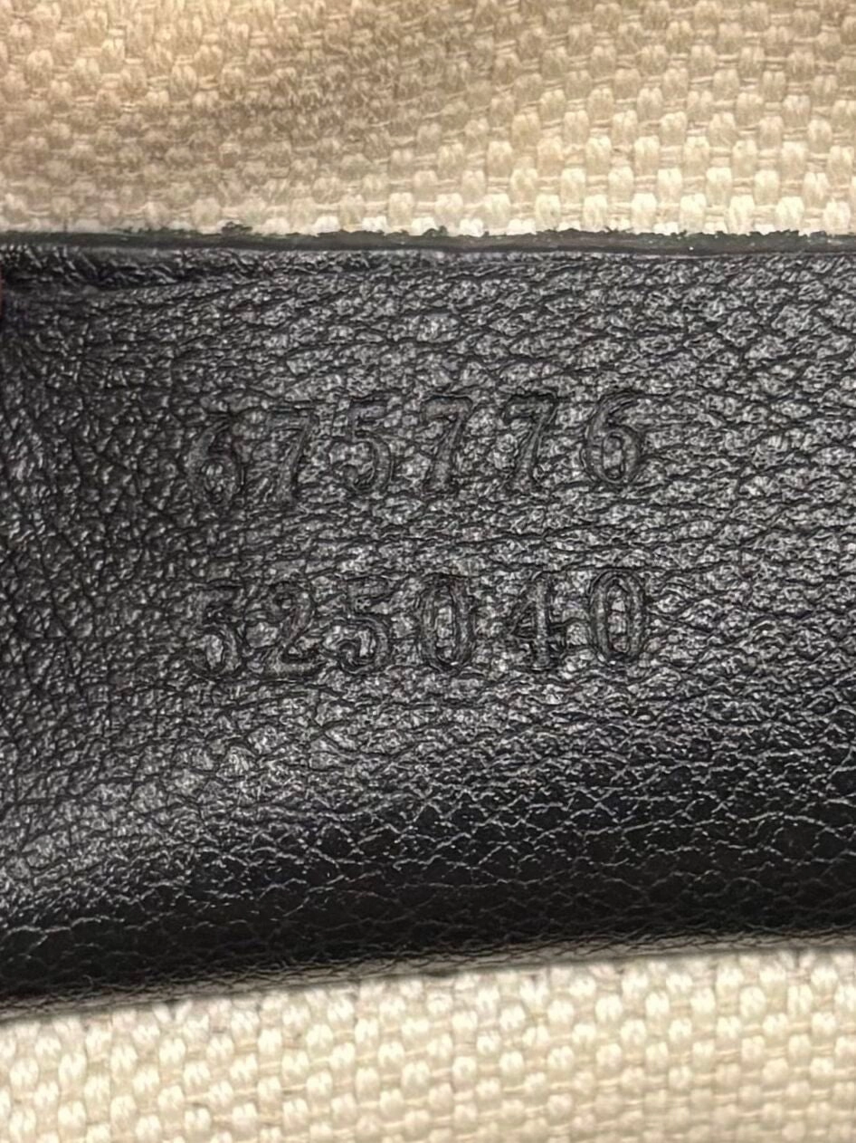 Gucci GG Star Embossed Leather Crossbody Bag