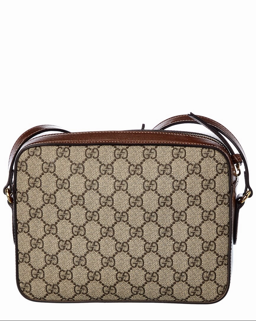 Gucci Horsebit 1955 Small GG Supreme Canvas & Leather Shoulder Bag