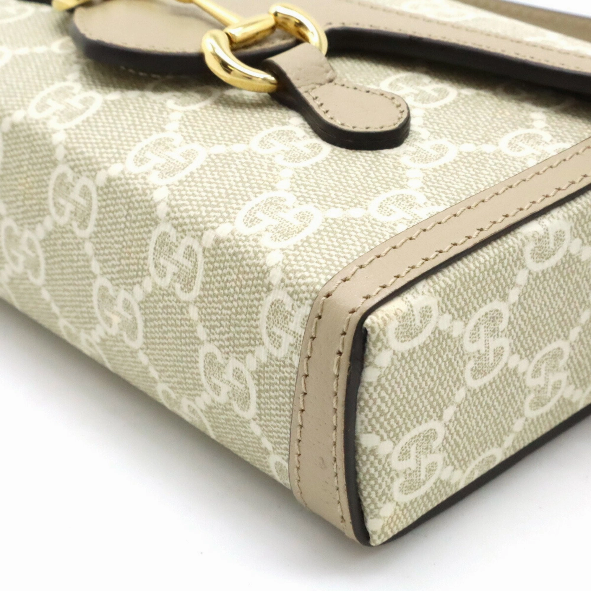 Gucci Horsebit   Pvc Leather Pochette Shoulder Bag (Pre-Owned)