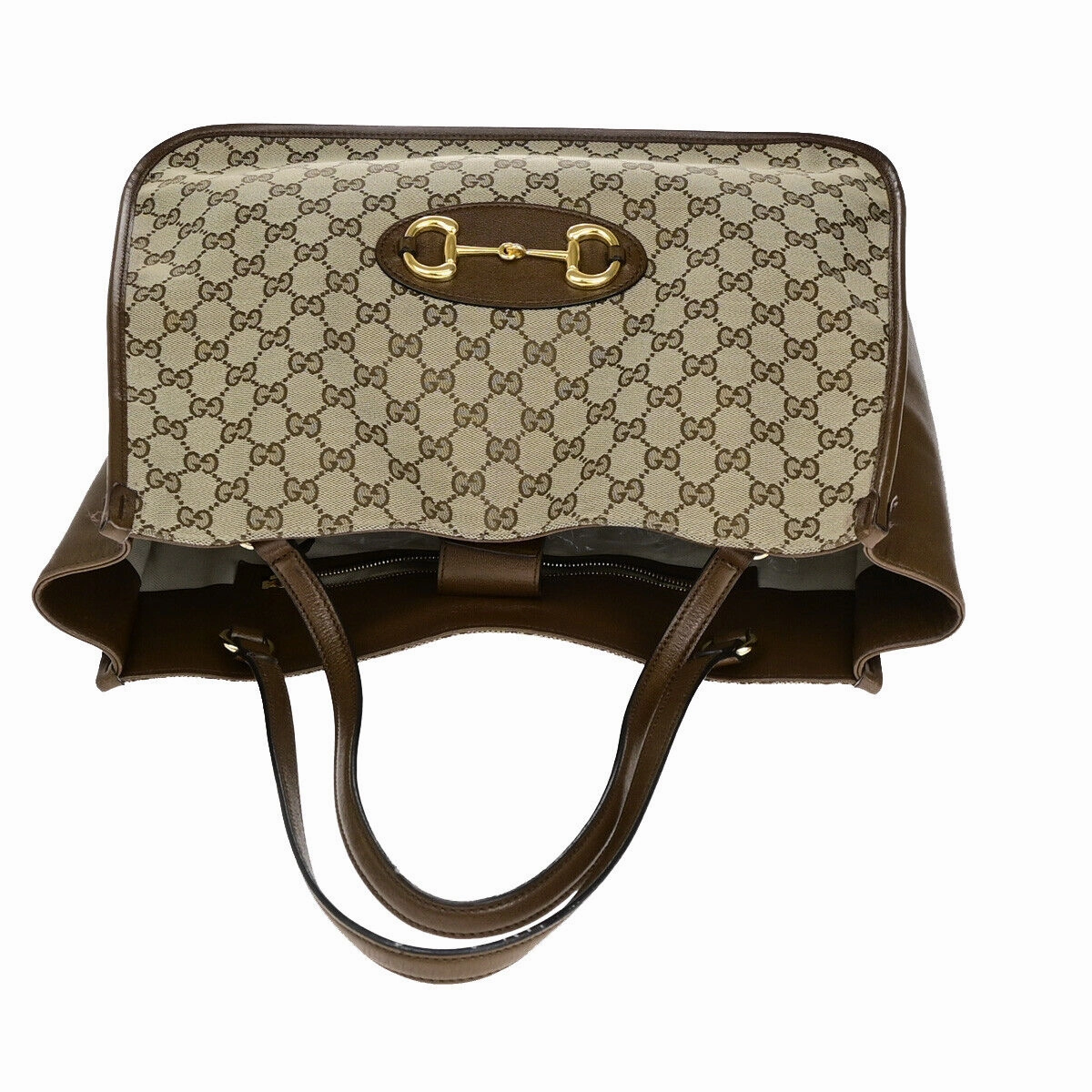 Gucci Horsebit  Canvas Shoulder Bag ()