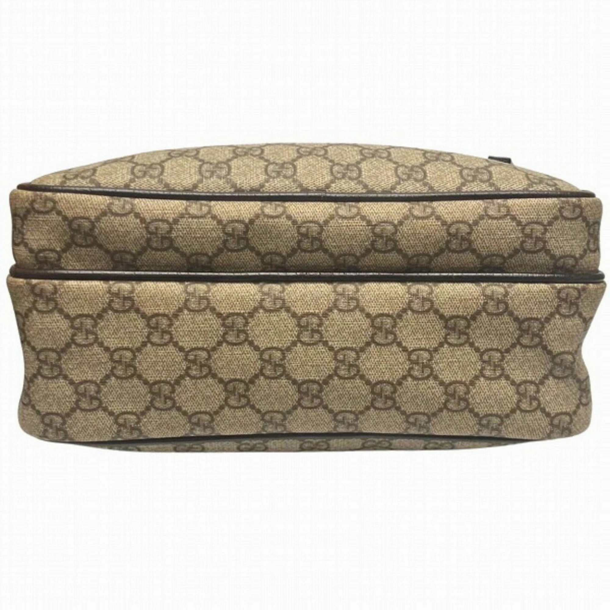Gucci  Leather Canvas Shoulder Bag (Pre-Owned)