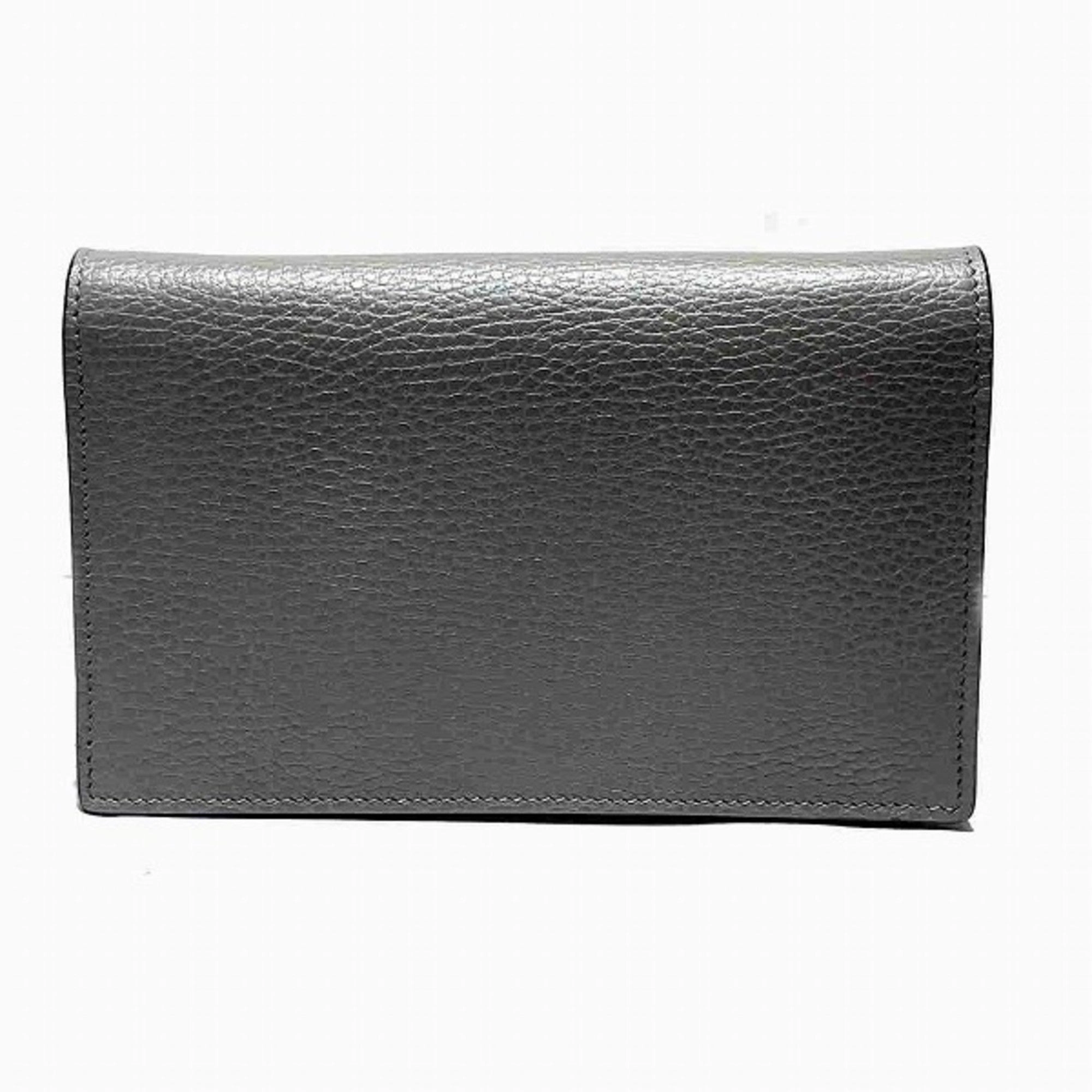 Gucci  Leather Chain/Shoulder Wallet (Pre-Owned)