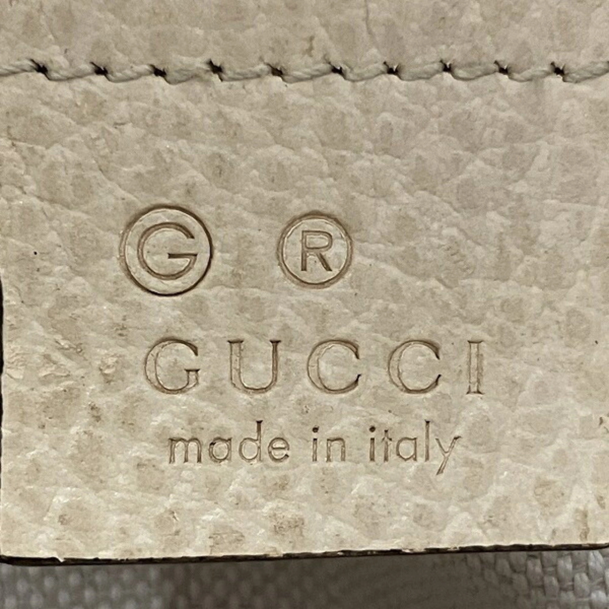 Gucci  Leather Handbag Shoulder Bag (Pre-Owned)