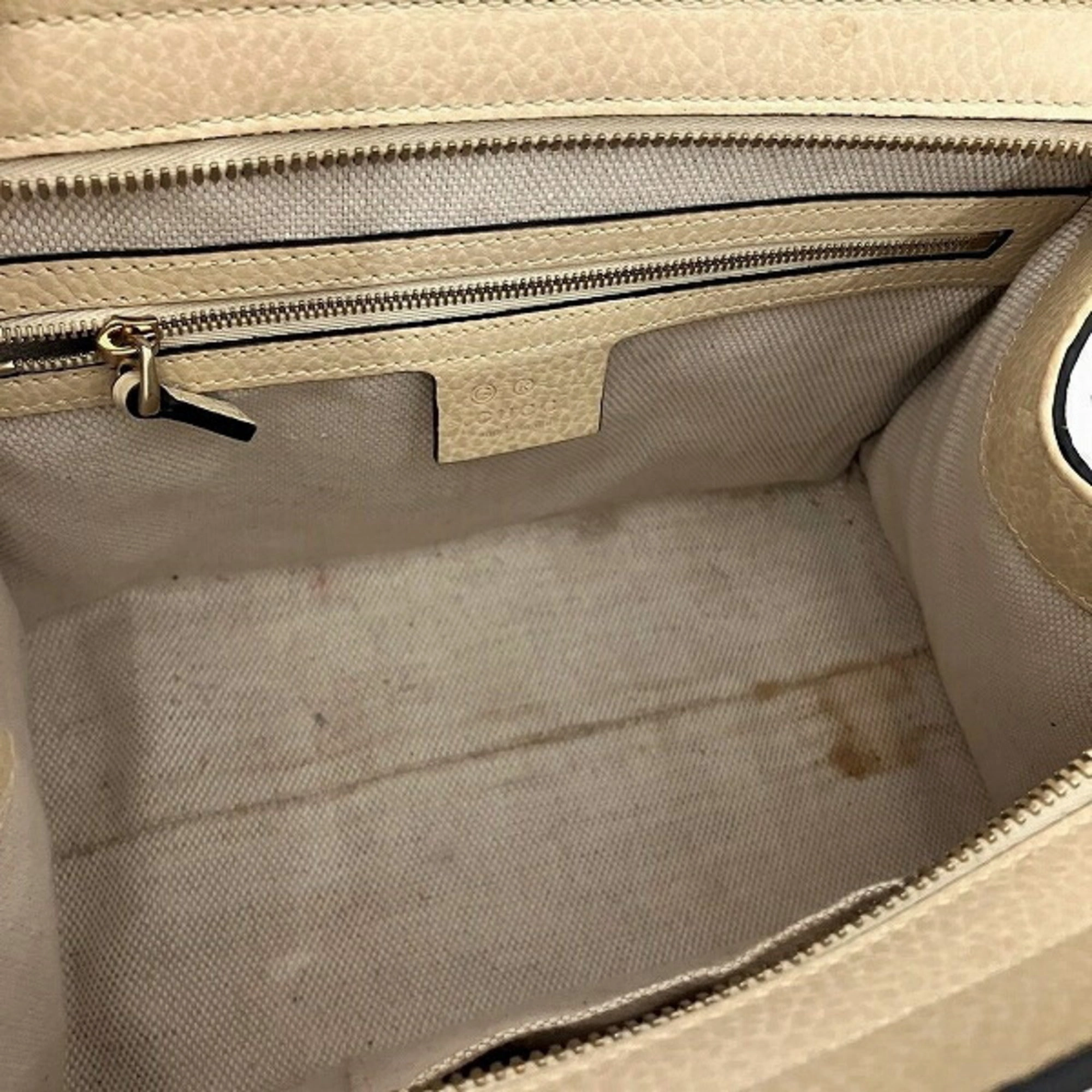 Gucci  Leather Handbag Shoulder Bag (Pre-Owned)
