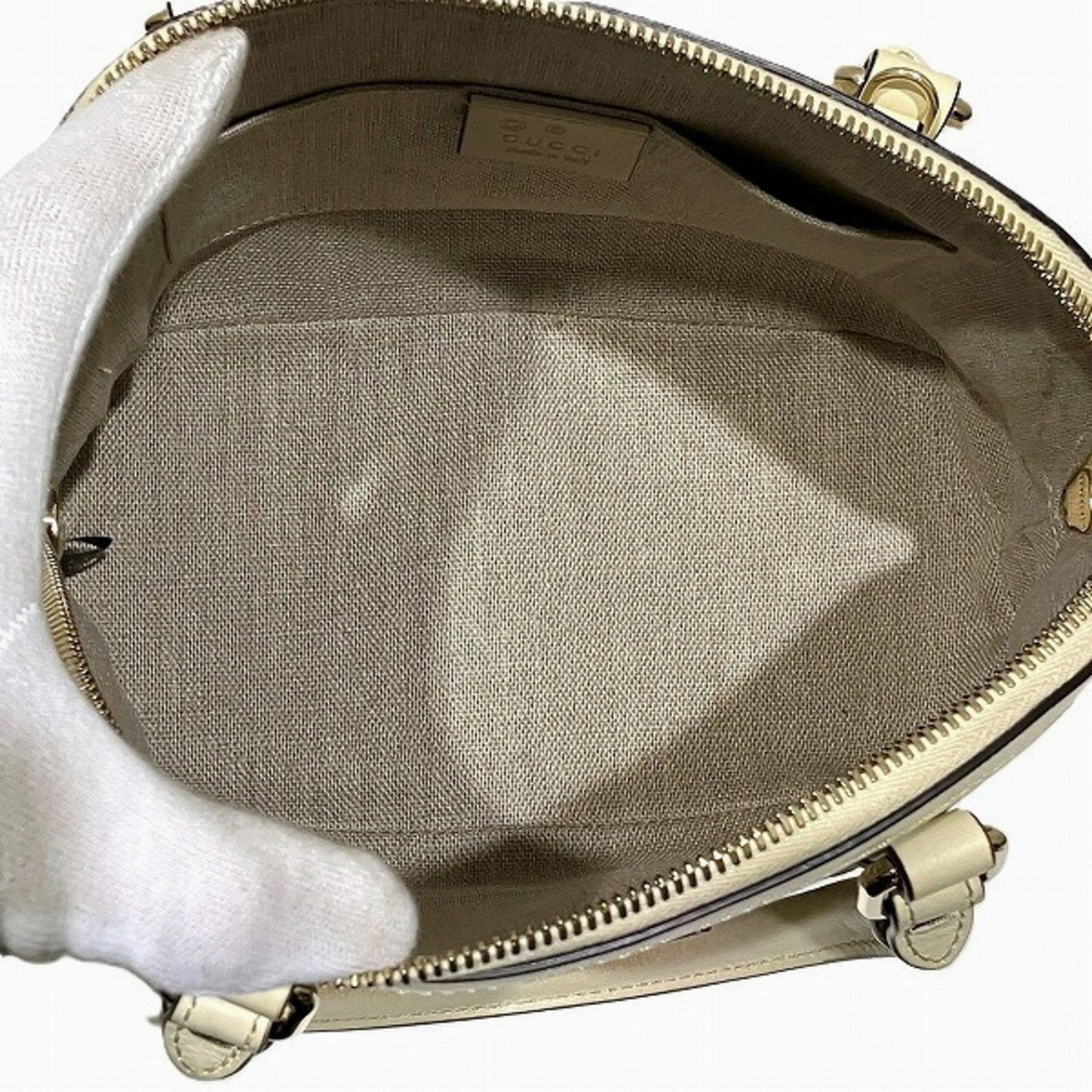 Gucci  Leather Handbag Shoulder Bag (Pre-Owned)
