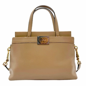Gucci  Leather Handbag Shoulder Bag (Pre-Owned)