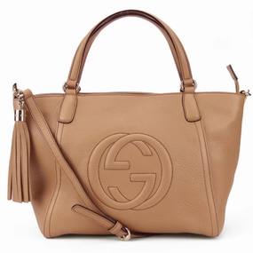 Gucci  Leather Handbag Shoulder Bag (Pre-Owned)