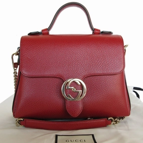 Gucci  Leather Handbag Shoulder Bag (Pre-Owned)