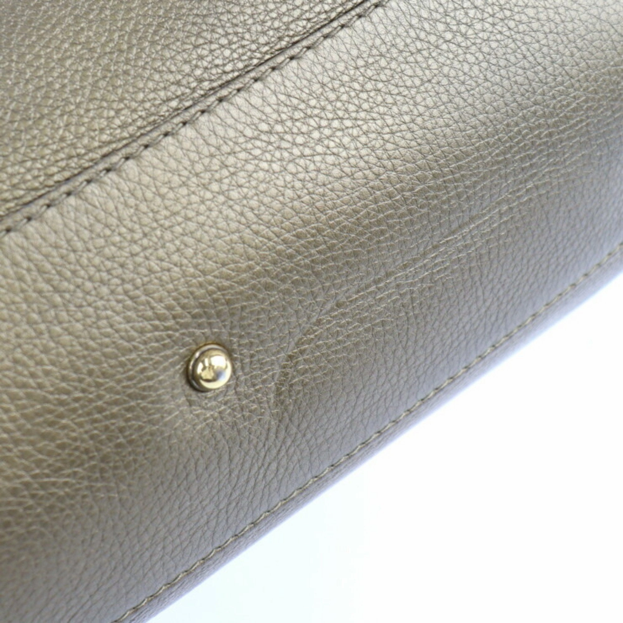 Gucci  Leather Handbag Shoulder Bag Tote Bag (Pre-Owned)