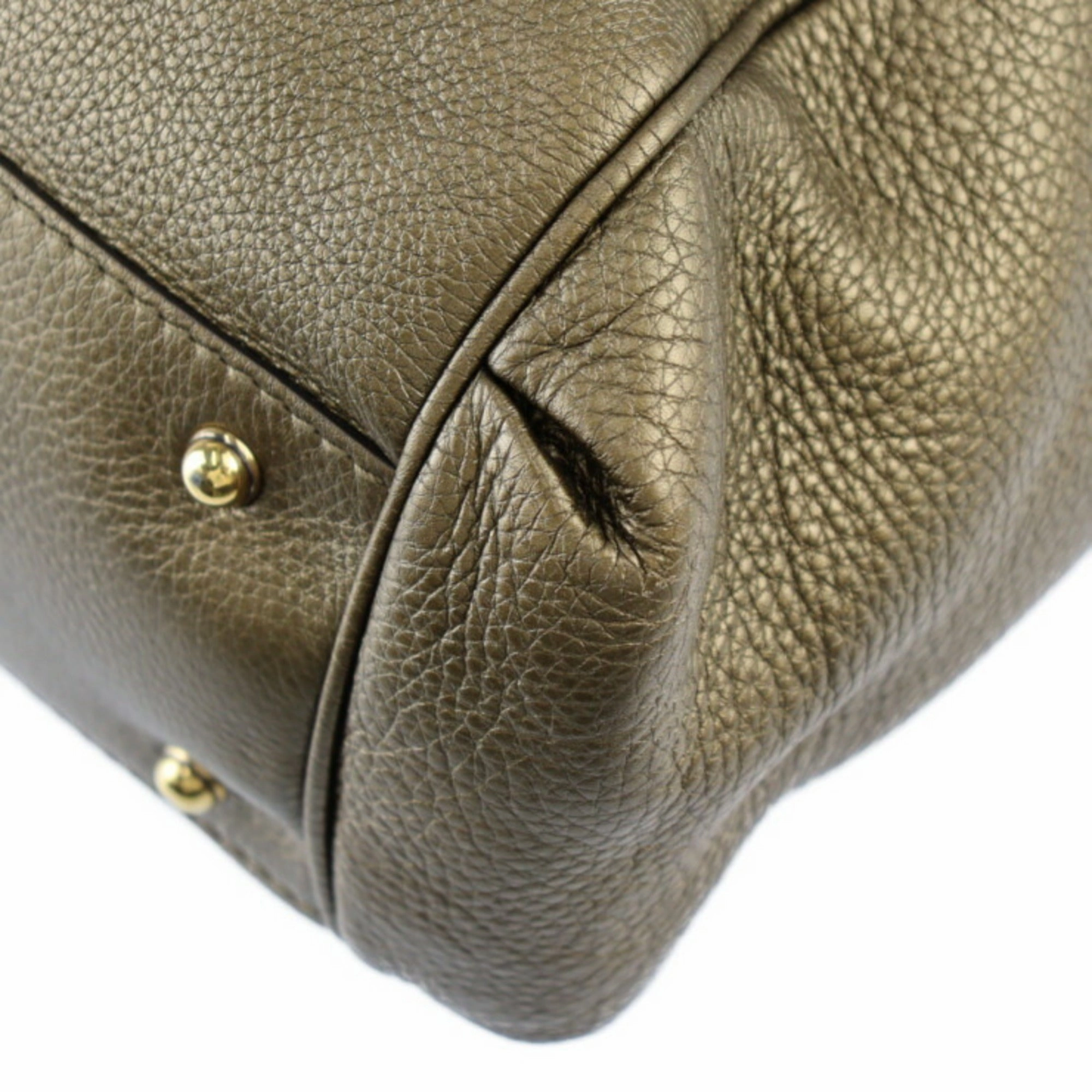 Gucci  Leather Handbag Shoulder Bag Tote Bag (Pre-Owned)