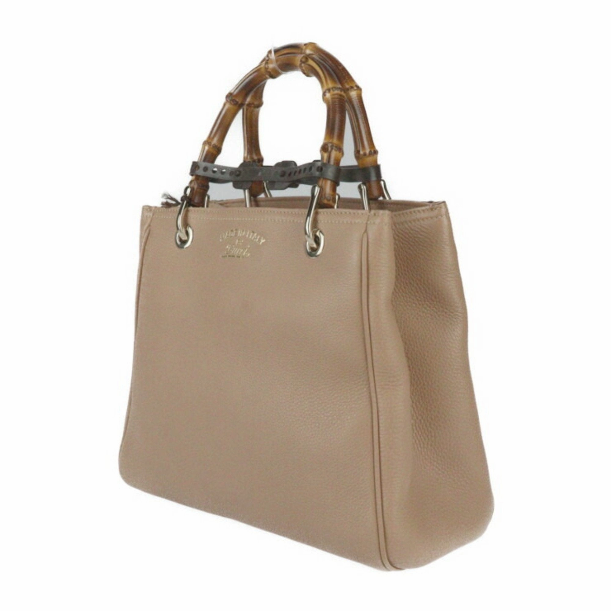 Gucci  Leather Handbag Shoulder Bag Tote Bag (Pre-Owned)